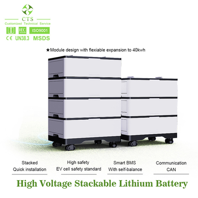 Solar Rack Mounted Stackable Battery Pack 48v 100ah Lifepo4 For Home